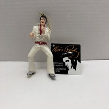 Kurt S. Adler 2006 Elvis Presley Singing White Jumpsuit Christmas Ornament W/Tag