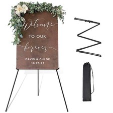 Easel Stand for Wedding Sign Poster 63'' Instant Display Easel for Floor Adju...
