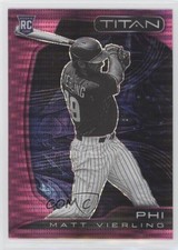 2022 Panini Chronicles Titan Pink Pulsar Prizm Matt Vierling #16 0m4q