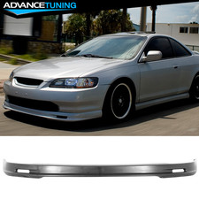 For 98-00 Honda Accord Coupe Mugen Style Unpainted Front Bumper Lip Splitter -pp