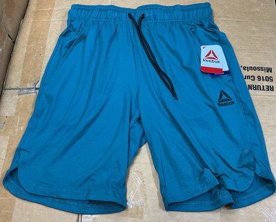 Reebok Men's Shorts Balsam Green Performance 9'' Inseam AA1