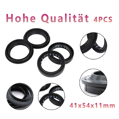 4x Gabel Simmerring Satz Simmerringe Staubkappen 41-54-11mm Für BMW Suzuki Honda - Bild 5 von 11