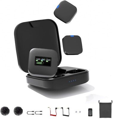 PRO Wireless Lavalier System - 2 Mics and Receiver 30 Hour Usage - NIB