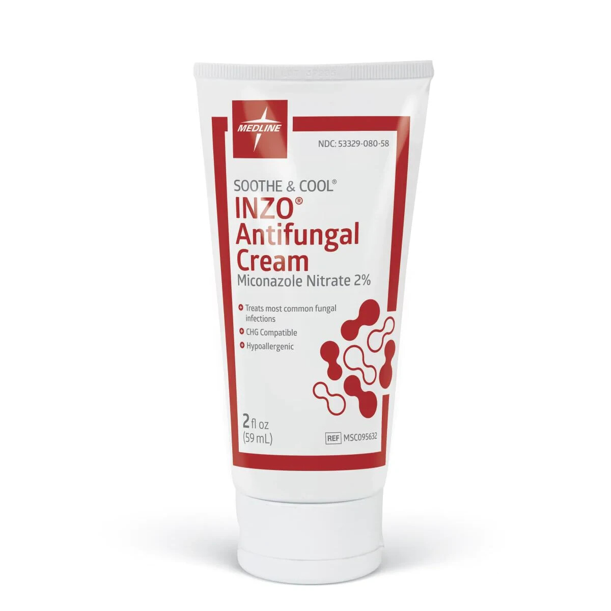 Medline MSC095632H Soothe & Cool INZO Antifungal Cream, White 1 EACH. 2