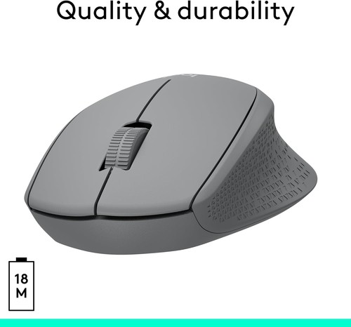 Logitech M330 SILENT Wireless Mouse, 2.4GHz with USB Receiver, Optical Tracking - Picture 4 of 8