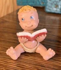 Galoob Baby Magic Diaper Baby With Cat Book PVC  Figure 1991 