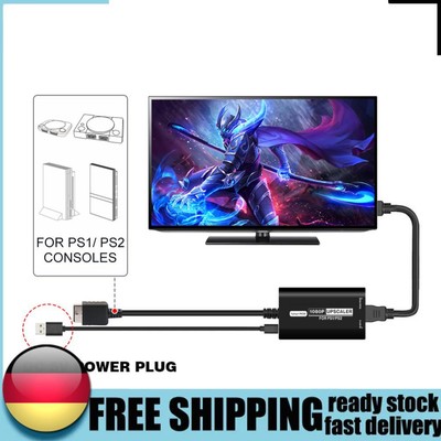 RGBS YPbPr HD Video Converter with HD Link Cable for PS1 PS ONE Fat PS2 Slim PS2