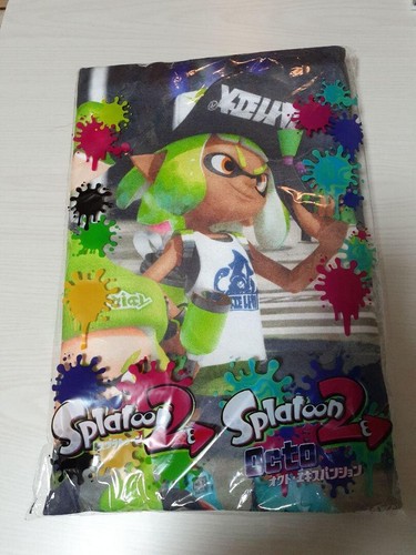Juego de 2 tipos de manta grande Splatoon Octo Expansion 140x100 cm de Japón - Imagen 2 de 3