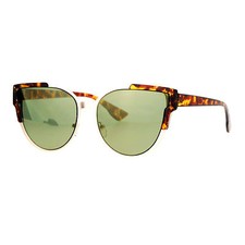 Womens Designer Fashion Sunglasses Butterfly Cateye Frame Mirror Lens UV400