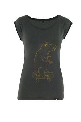 Blackbrand Beaver T-Shirt Women   leichtes T- Shirt für Damen  charcoal