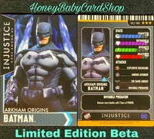 Injustice Arcade Limited Ed. Beta Card 33 Ark Org Batman Power Rare Out of Print
