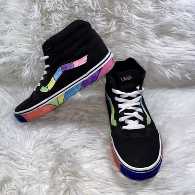 rainbow skate vans