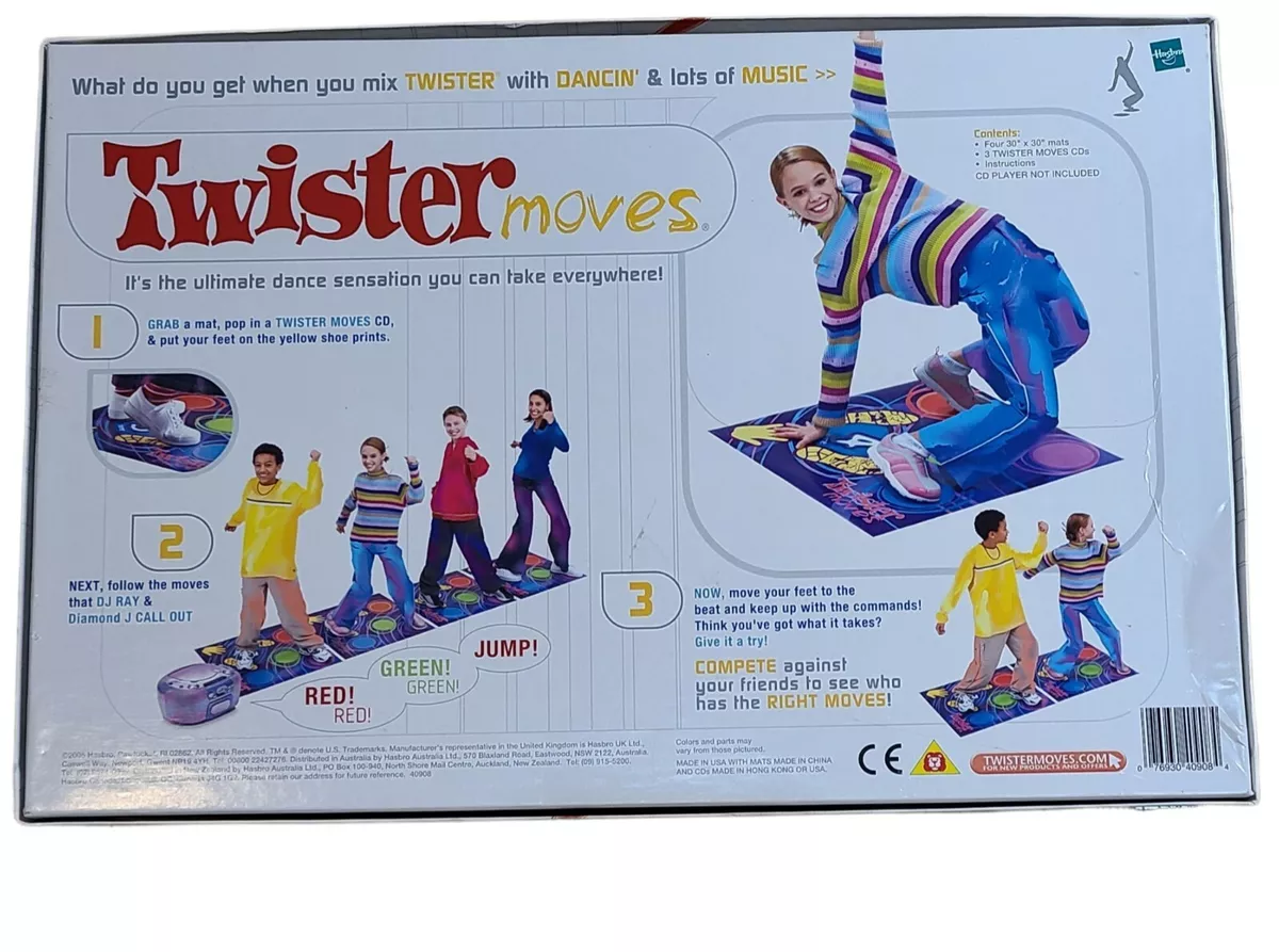 NOB Twister Moves Milton Bradley Game 3 CDs Teen Tween Jesse McCartney  Remix