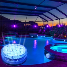 7LED Submersible Color Changing Underwater Lights Waterproof Swimming Pool Pond