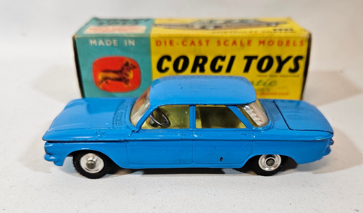 Vintage Original Corgi 229 Chevrolet Corvair, 1960's, Boxed