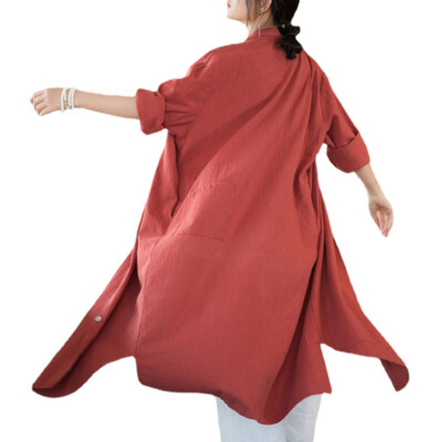 Women Long Flowy Kimono Cardigan Open Front Long Sleeve