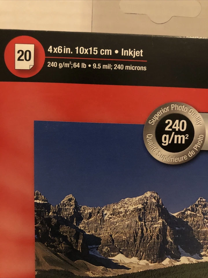 2 Sealed Package Lexmark Premium Photo Paper High Gloss 4" x 6" Inkjet 20 Sheets - Image 4 of 4