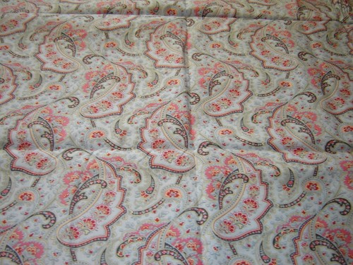 RUSTIC BLUSH verna mosquera FREE SPIRIT jacobean paisley 1 yard - Picture 3 of 3