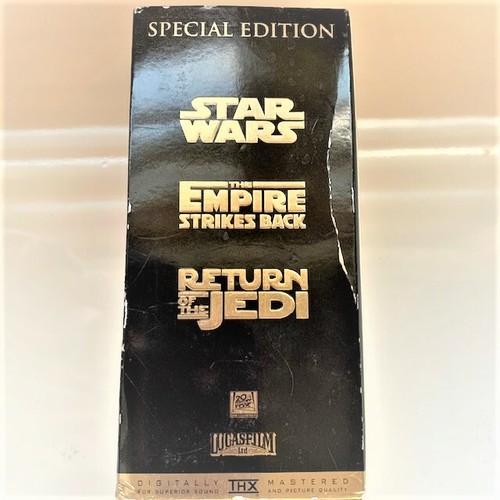 STAR WARS 3 PACK TRILOGY VHS TAPES 3 TAPES W RETURN OF THE JEDI ORIGINAL BOX SET - Picture 5 of 5