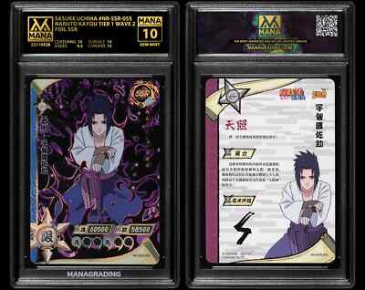 NARUTO KAYOU SASUKE UCHIHA #NR-SSR-055 FOIL SSR MANA 10 GEM