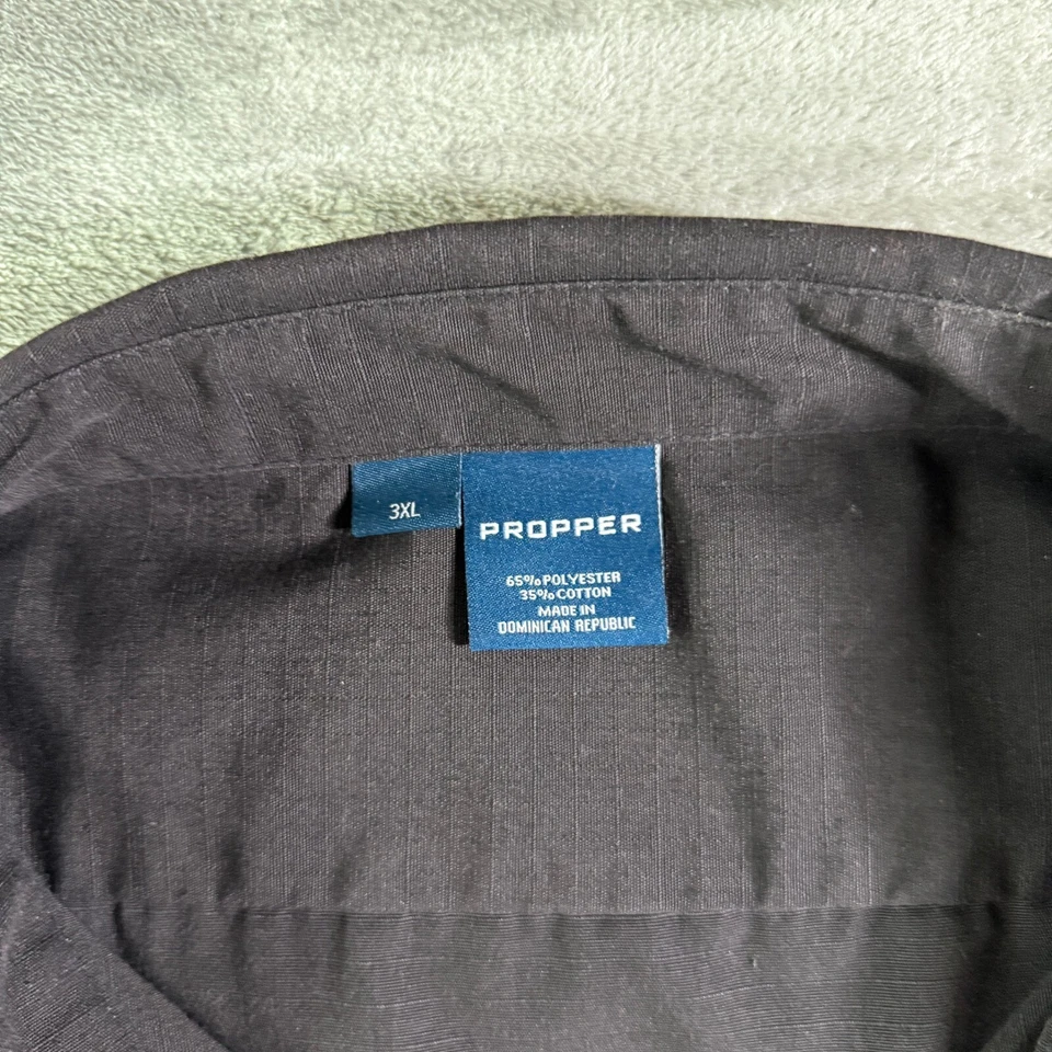 VTG Propper Tactical Shirt Short Sleeve Button Up Work Utility Shirt 3XL - Image 3 of 4