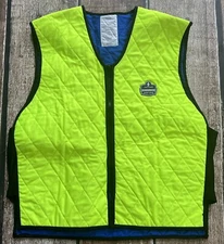 TENACIOUS ERGODYNE WORK GEAR QUILTED WORK VEST LIME MENS XL EXCELLENT