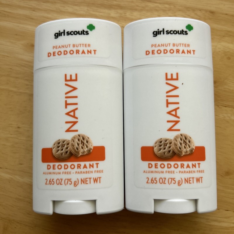 Native deodorant 2 pack Peanut Butter cookie scent