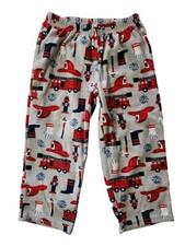 Carter's Toddler Boy's 3T Pajama Pants Fire Engine Truck Gear EUC