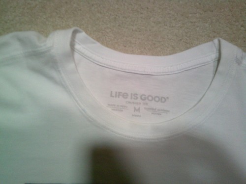 Life is Good T Shirt Mens Medium White Crusher Tee July 4th Patriotic - Picture 4 of 7