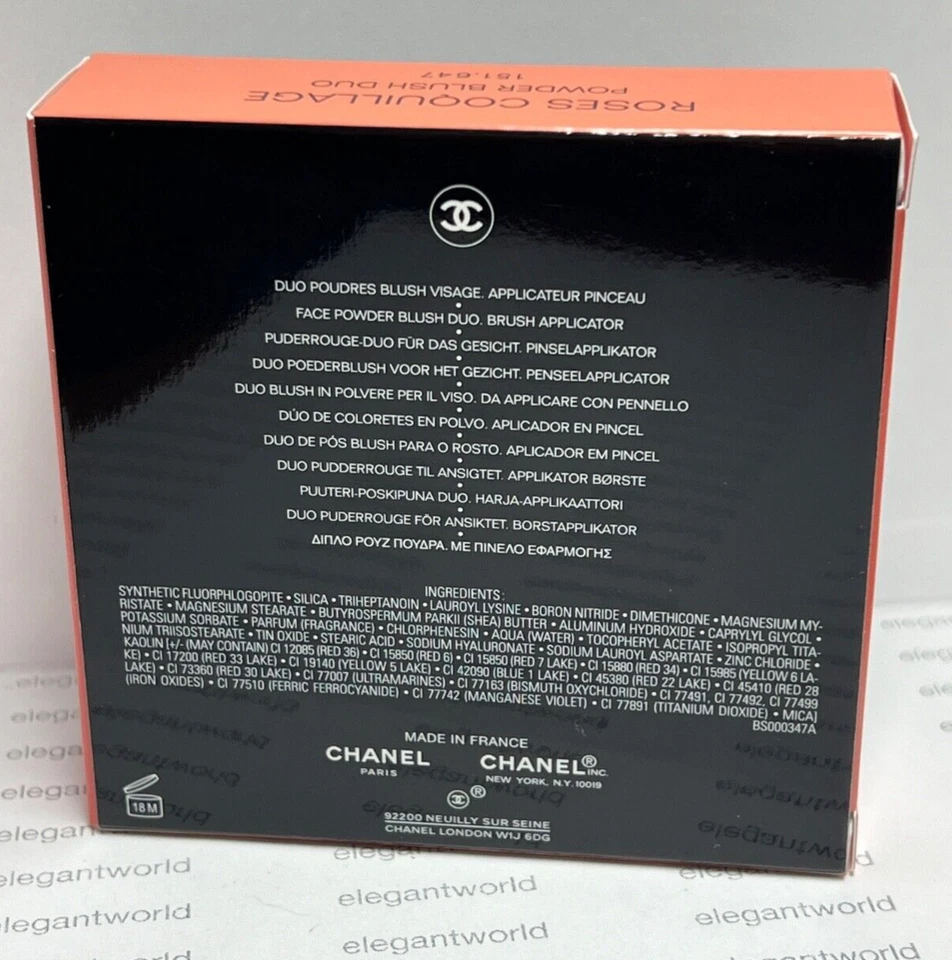 CHANEL ROSES COQUILLAGE POWDER BLUSH DUO, NIB LIMITED EDITION - Image 4 of 4