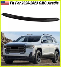 Gloss Black Front Upper Cover Hood Molding Trim For 2020-2023 GMC Acadia SLT SLE