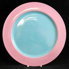 Lindt Stymeist Colorways Dinner Plate Pink and Turquoise Colors