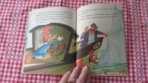 Vintage A Little Golden Book, WOODY WOODPECKER TAKES A TRIP 1976 - Picture 5 of 6