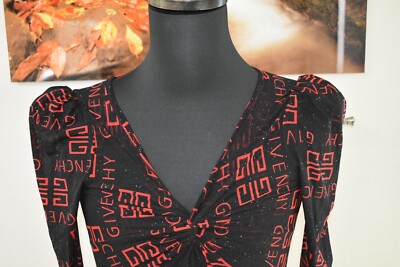 Womens Y2k 2000'S Vintage promo GIVENCHY logo blouse tight style