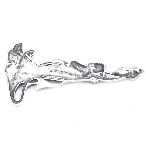 FAIRY Pendant Large fairy talisman Sterling Silver 925 .925 - Picture 3 of 3