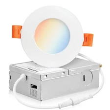 6-12 x PARMIDA 3" 5CCT 8W LED Slim Panel Downlight Dimmable Recessed Light