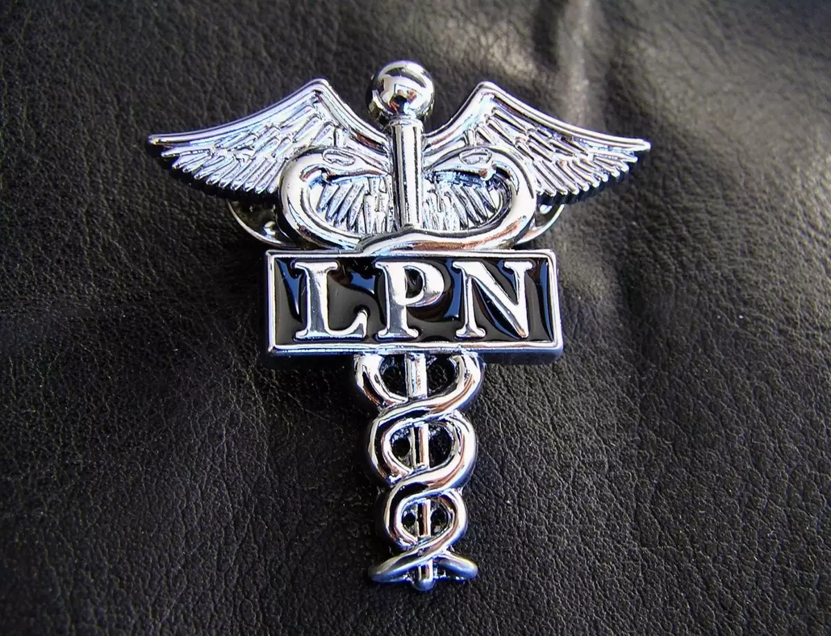 LVN Licensed Vocational Nurse LVN Emblem Pin