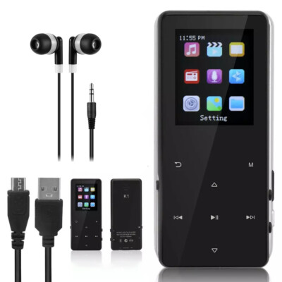 Bluetooth 16GB MP4/MP3 Verlustfrei Musik Player FM Radio Recorder Sport Tragbar
