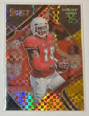 Davante Adams BLACK & GOLD SQUARES #'d 002/100 - 2023 Select Draft Picks FB
