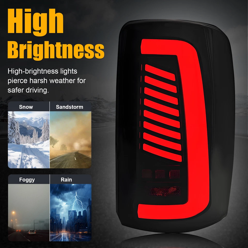 Luces traseras LED lámparas para GMC Yukon XL Chevy Tahoe Suburban 1500/ 2500 2000-2006 Foto 3 de 4