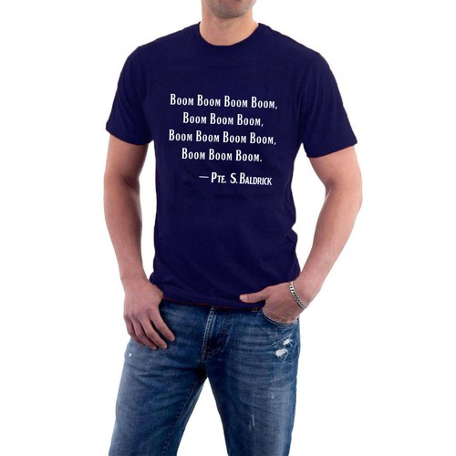 Boom Boom Boom Boom by Private S.Baldrick. Blackadder War WW1 Tee Army Soldier - Picture 3 of 11