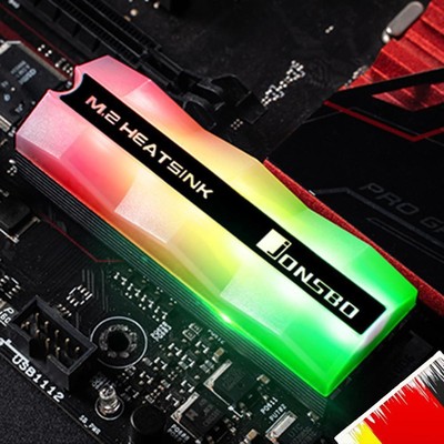 Jonsbo M.2-2 M.2 Solid State Drive Cooler ARGB Lighting Desktop PC SSD Heatsink