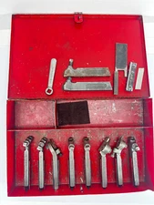 J.H. Williams / Armstrong threading tool holder lot / set with metal case - used