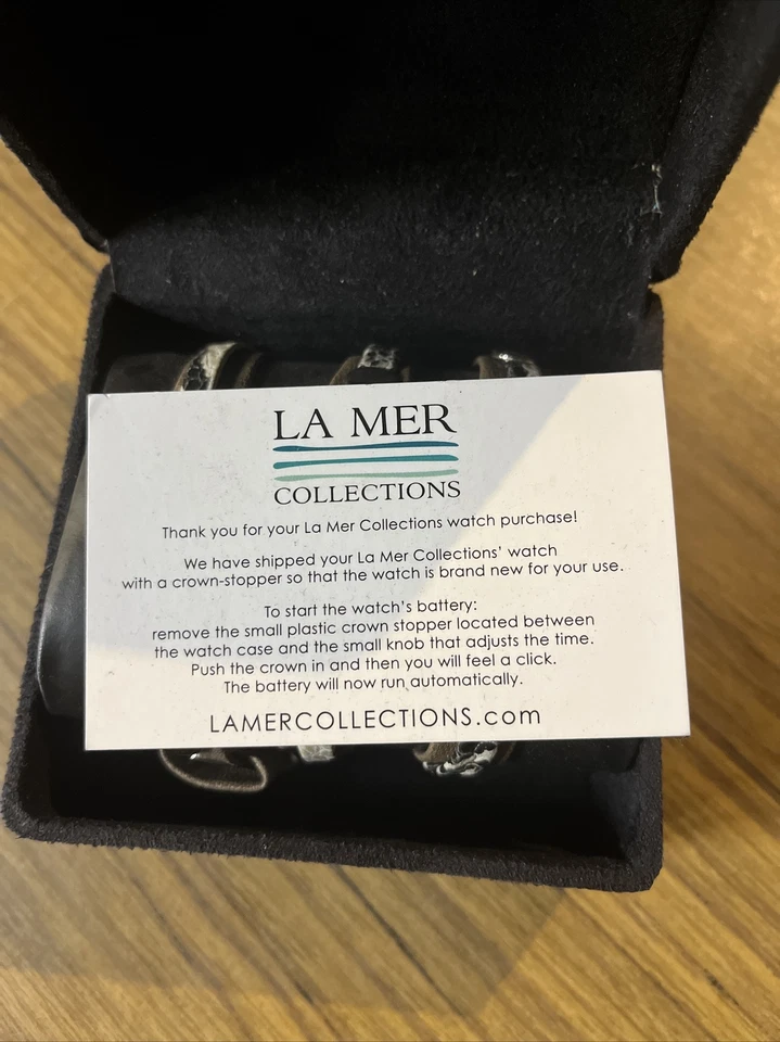 La Mer коллекции белый циферблат серебристого тона прямоугольник чехол 3 надежном ремешки часы - Изображение 2 из 4