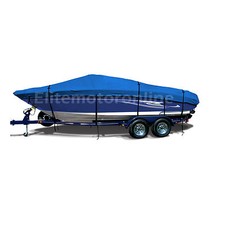 Premium trailerable O/B Deckboat Deck boat Cover Fits 25' - 26.5' 600D Durable