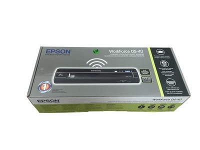 Epson WorkForce DS-40 Wireless Portable Color Document Scanner USB WiFi Used