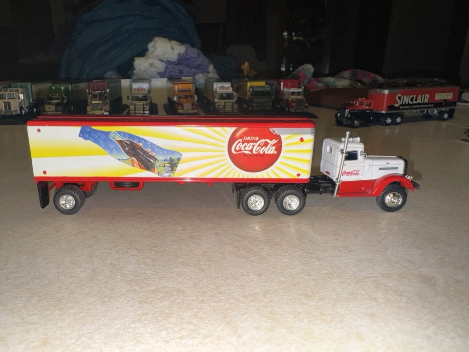 Matchbox 1956 Mack B-61 Die Cast Tractor Trailer With COA Coke and Sunshine - Image 3 of 4