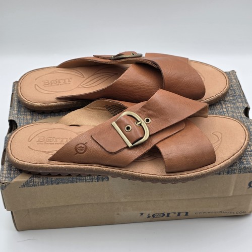 Born Rio Brown Open Toe Sandal Leather - Womens 11 - BR0019606 * NEW in Box* - Picture 6 of 10