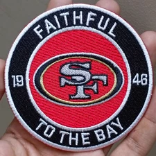 San Francisco 49ers NFL Team Logo Iron On Patch - Sew Patch - Embroidered Patch