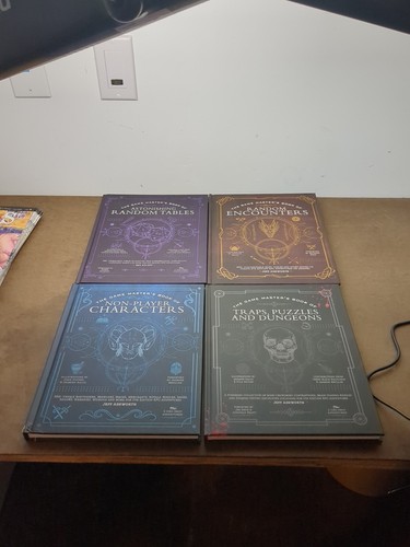 Dungeons & Dragons, Vier Spielmeisterbücher, Tische, Begegnungen, NPCs & Fallen